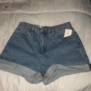 mom denim shorts